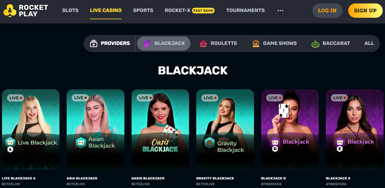 Live Blackjack 