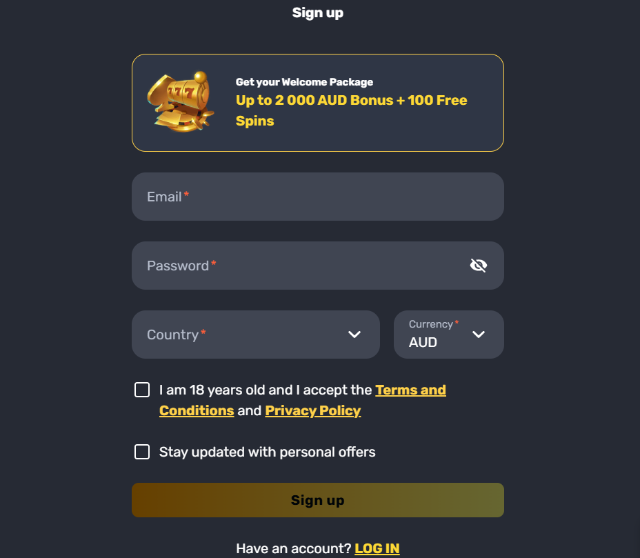 Registration procedure